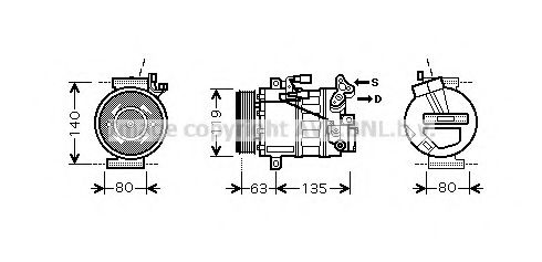 Imagine Compresor, climatizare AVA QUALITY COOLING RTK392