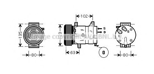 Imagine Compresor, climatizare AVA QUALITY COOLING RTK404