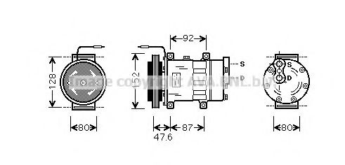 Imagine Compresor, climatizare AVA QUALITY COOLING RTK434