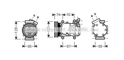 Imagine Compresor, climatizare AVA QUALITY COOLING RTK452