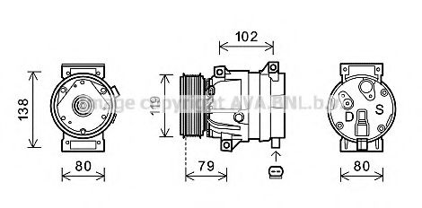 Imagine Compresor, climatizare AVA QUALITY COOLING RTK474