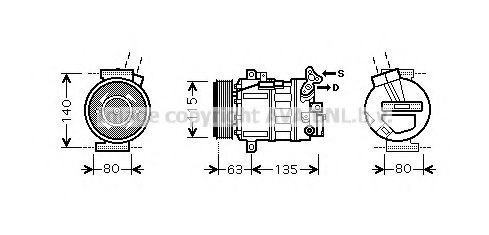 Imagine Compresor, climatizare AVA QUALITY COOLING RTK486