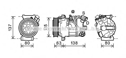 Imagine Compresor, climatizare AVA QUALITY COOLING RTK491