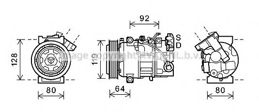 Imagine Compresor, climatizare AVA QUALITY COOLING RTK492