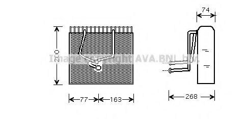 Imagine evaporator,aer conditionat AVA QUALITY COOLING RTV173