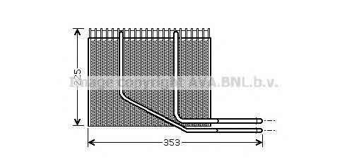 Imagine evaporator,aer conditionat AVA QUALITY COOLING RTV353