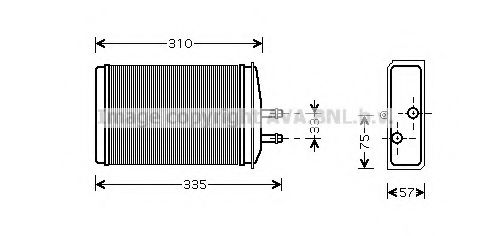 Imagine Schimbator caldura, incalzire habitaclu AVA QUALITY COOLING SA6016