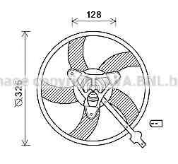 Imagine Ventilator, radiator AVA QUALITY COOLING SA7024