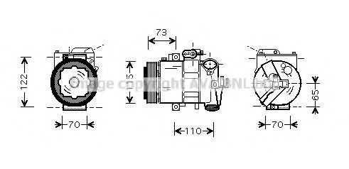 Imagine Compresor, climatizare AVA QUALITY COOLING SAAK018