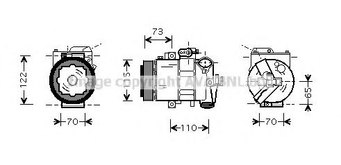 Imagine Compresor, climatizare AVA QUALITY COOLING SAK018