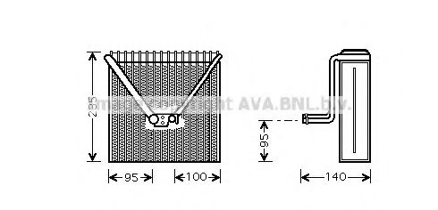 Imagine evaporator,aer conditionat AVA QUALITY COOLING SAV011