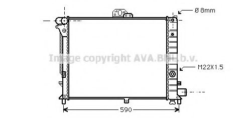 Imagine Radiator, racire motor AVA QUALITY COOLING SB2005