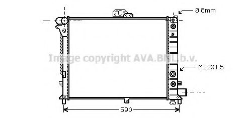 Imagine Radiator, racire motor AVA QUALITY COOLING SB2012