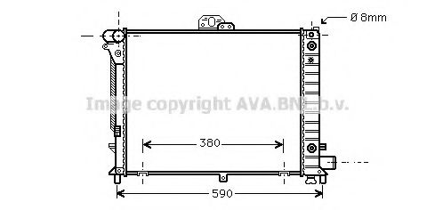 Imagine Radiator, racire motor AVA QUALITY COOLING SB2046