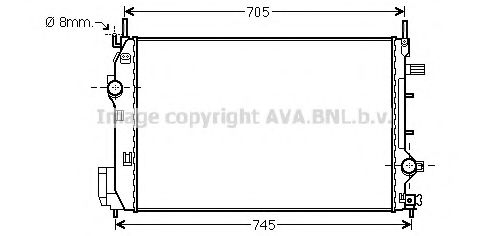 Imagine Radiator, racire motor AVA QUALITY COOLING SBA2070