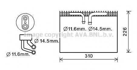 Imagine evaporator,aer conditionat AVA QUALITY COOLING SBV072