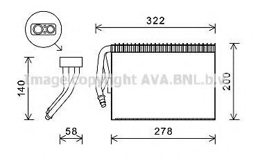 Imagine evaporator,aer conditionat AVA QUALITY COOLING SBV073