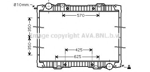 Imagine Radiator, racire motor AVA QUALITY COOLING SC2020