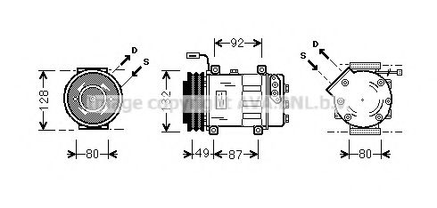 Imagine Compresor, climatizare AVA QUALITY COOLING SCAK026