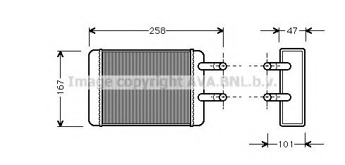 Imagine Schimbator caldura, incalzire habitaclu AVA QUALITY COOLING SI6044