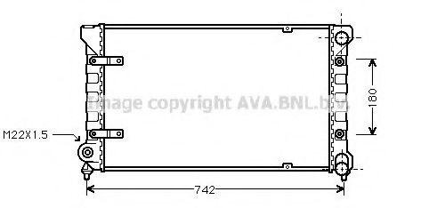 Imagine Radiator, racire motor AVA QUALITY COOLING ST2009