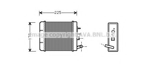 Imagine Schimbator caldura, incalzire habitaclu AVA QUALITY COOLING ST6014