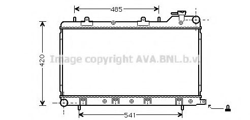 Imagine Radiator, racire motor AVA QUALITY COOLING SU2045