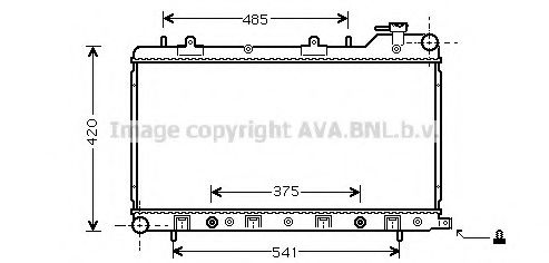 Imagine Radiator, racire motor AVA QUALITY COOLING SU2046