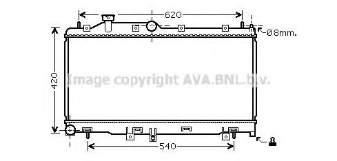 Imagine Radiator, racire motor AVA QUALITY COOLING SU2072