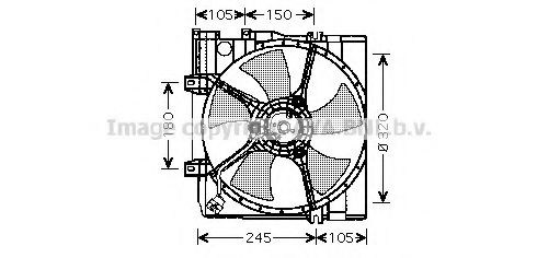 Imagine Ventilator, radiator AVA QUALITY COOLING SU7508