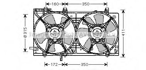 Imagine Ventilator, radiator AVA QUALITY COOLING SU7512