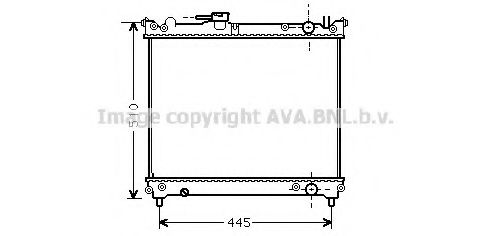 Imagine Radiator, racire motor AVA QUALITY COOLING SZ2024