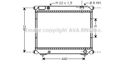 Imagine Radiator, racire motor AVA QUALITY COOLING SZ2039