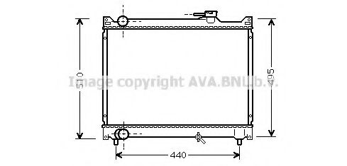 Imagine Radiator, racire motor AVA QUALITY COOLING SZ2046