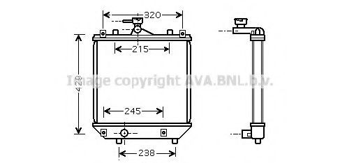 Imagine Radiator, racire motor AVA QUALITY COOLING SZ2064