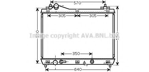 Imagine Radiator, racire motor AVA QUALITY COOLING SZ2105