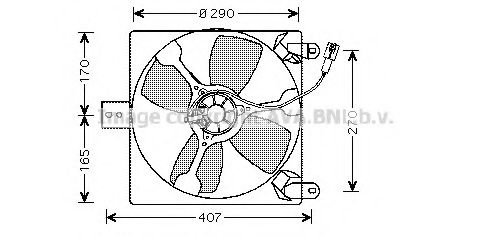 Imagine Ventilator, radiator AVA QUALITY COOLING SZ7501