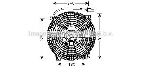 Imagine Ventilator, radiator AVA QUALITY COOLING SZ7505