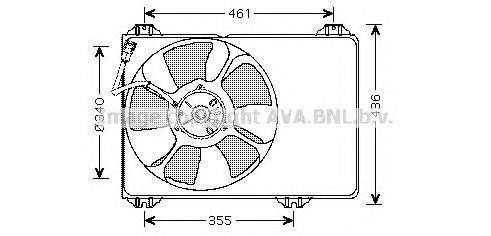 Imagine Ventilator, radiator AVA QUALITY COOLING SZ7506