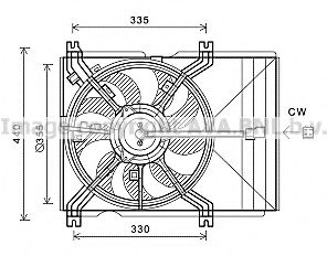 Imagine Ventilator, radiator AVA QUALITY COOLING SZ7510