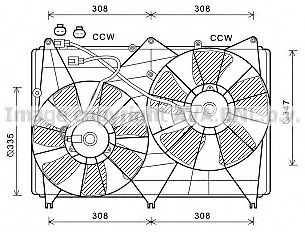 Imagine Ventilator, radiator AVA QUALITY COOLING SZ7512