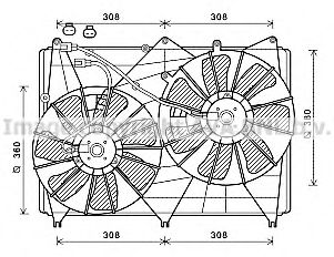 Imagine Ventilator, radiator AVA QUALITY COOLING SZ7513