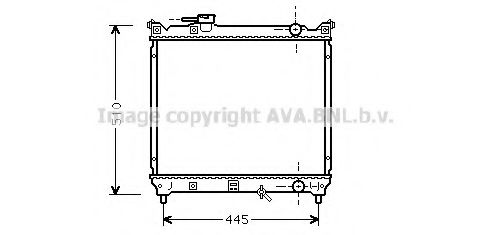 Imagine Radiator, racire motor AVA QUALITY COOLING SZA2033