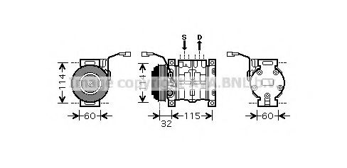 Imagine Compresor, climatizare AVA QUALITY COOLING SZAK110