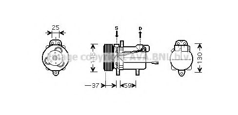 Imagine Compresor, climatizare AVA QUALITY COOLING SZK092