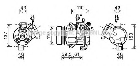 Imagine Compresor, climatizare AVA QUALITY COOLING SZK129