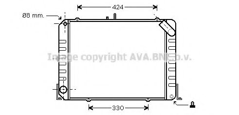 Imagine Radiator, racire motor AVA QUALITY COOLING TO2139