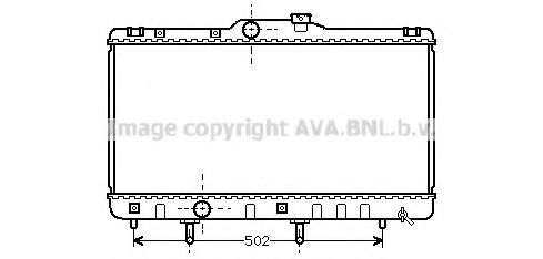 Imagine Radiator, racire motor AVA QUALITY COOLING TO2148