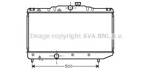 Imagine Radiator, racire motor AVA QUALITY COOLING TO2155