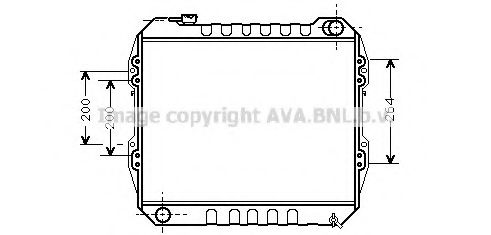 Imagine Radiator, racire motor AVA QUALITY COOLING TO2164